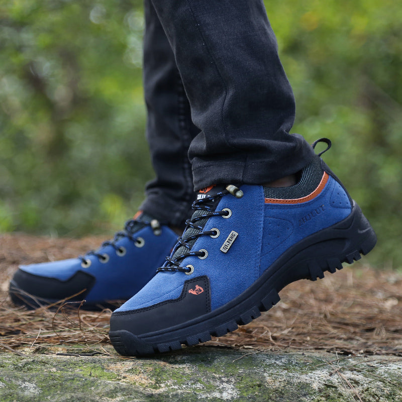 Men’s Steel Toe Hiking Work Shoes – Puncture-Resistant, Lightweight, Slip-Resistant & Durable for Outdoor Work