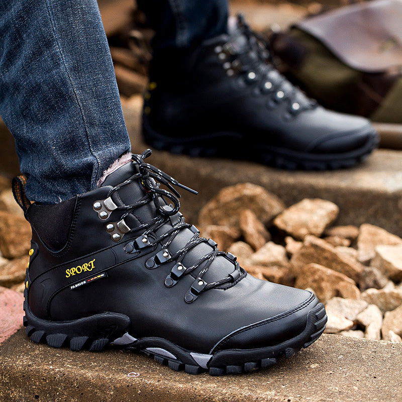⏰Limited Time Sale 70% OFF-Men’s Handmade Premium Leather Slip-On Driving Boots – Wide Toe, Arch Support, Waterproof, Pressure Relief, Non-Slip Sole for Casual, Travel&Outdoor