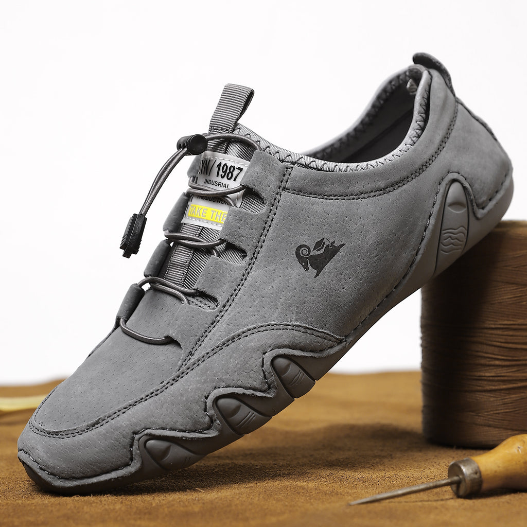 ⏰Limited-Time 70% OFF –Nubuck Leather Sportstyle Shoes-Arch Support, Non-Slip For Outdoor And Everyday