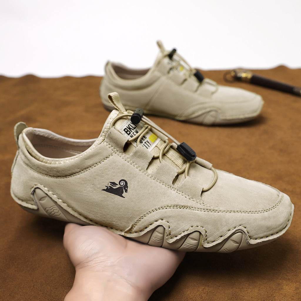 ⏰Limited-Time 70% OFF –Nubuck Leather Sportstyle Shoes-Arch Support, Non-Slip For Outdoor And Everyday