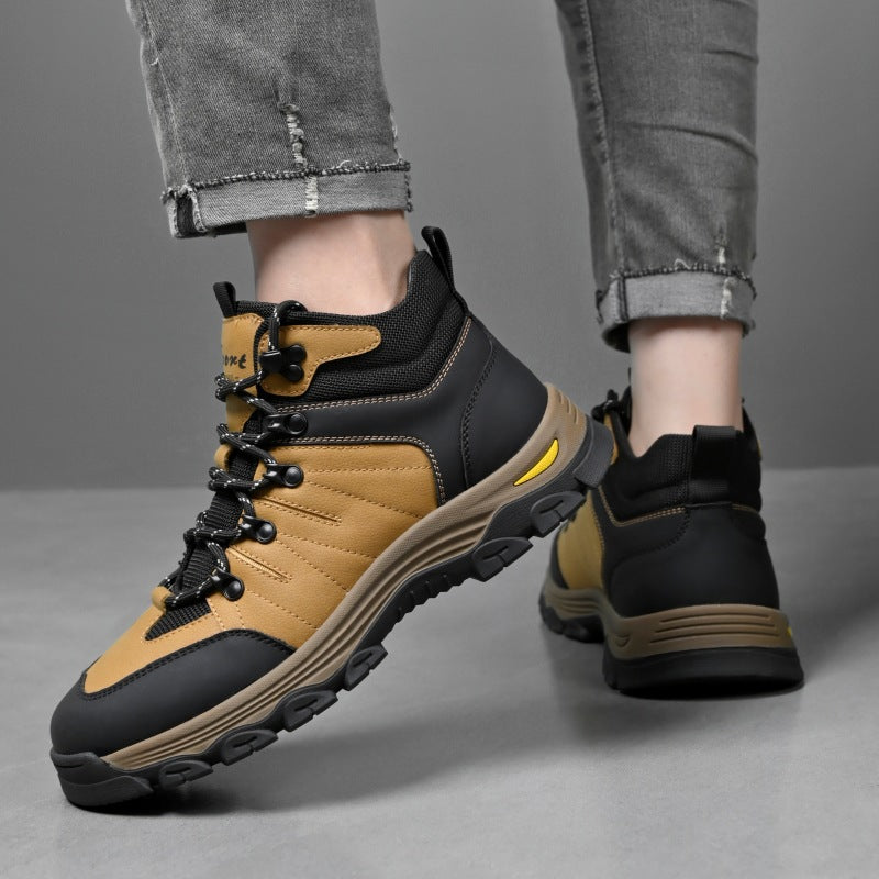 Men’s Composite Toe Orthotic Hiking Work Boots – Puncture-Resistant, Arch Support, Wide Toe Box, All-Day Stability