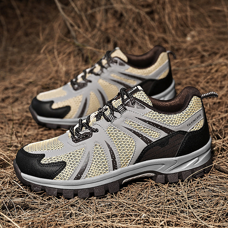 Men’s Steel Toe Safety Sneakers – Breathable Mesh, Lightweight Comfort, Non-Slip Grip & Puncture-Resistant Protection