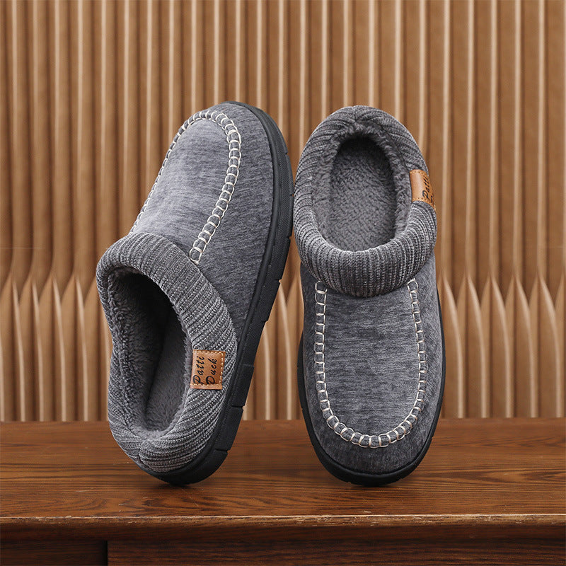⏰Limited-Time 70% OFF –Men's Suede Slippers - Waterproof, Warm Lining, Arch Support, Lightweight