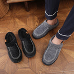 ⏰Limited-Time 70% OFF –Men's Suede Slippers - Waterproof, Warm Lining, Arch Support, Lightweight