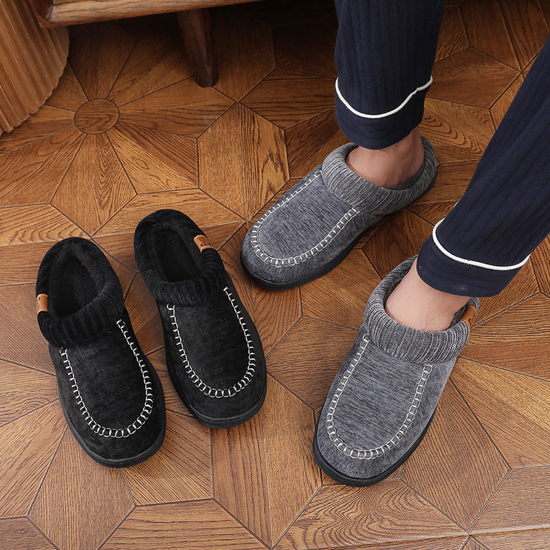 ⏰Limited-Time 70% OFF –Men's Suede Slippers - Waterproof, Warm Lining, Arch Support, Lightweight