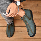 ⏰Limited-Time 70% OFF—Men’s Wide-Fit Handmade Driving Boots – Easy Zip, All-Day Comfort, Arch Support, Waterproof, Pressure Relief, Non-Slip Sole for Casual, Travel&Outdoor