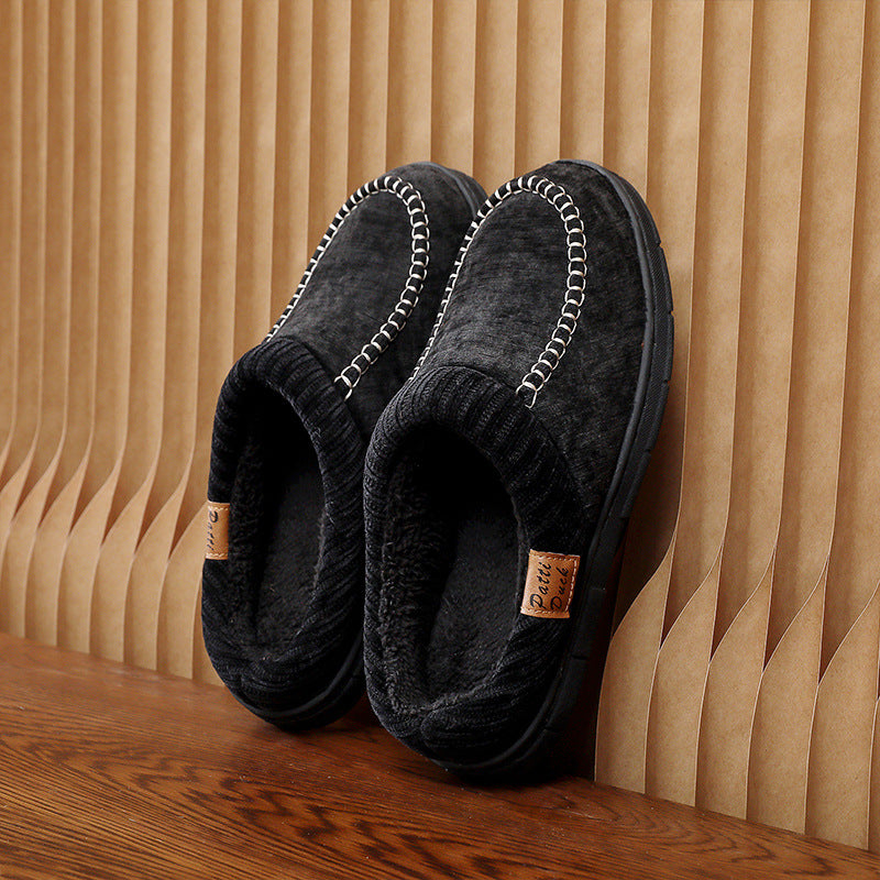 ⏰Limited-Time 70% OFF –Men's Suede Slippers - Waterproof, Warm Lining, Arch Support, Lightweight