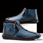⏰Limited-Time 70% OFF—Men’s Wide-Fit Handmade Driving Boots – Easy Zip, All-Day Comfort, Arch Support, Waterproof, Pressure Relief, Non-Slip Sole for Casual, Travel&Outdoor