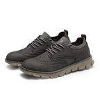 💥 12 HOURS. NO PAIN. – Men’s Vintage Leather Oxford Sneakers – Lightweight, Breathable, Arch Support, Flexible Non-Slip Sole