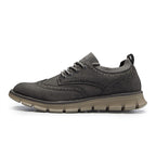 💥 12 HOURS. NO PAIN. – Men’s Vintage Leather Oxford Sneakers – Lightweight, Breathable, Arch Support, Flexible Non-Slip Sole