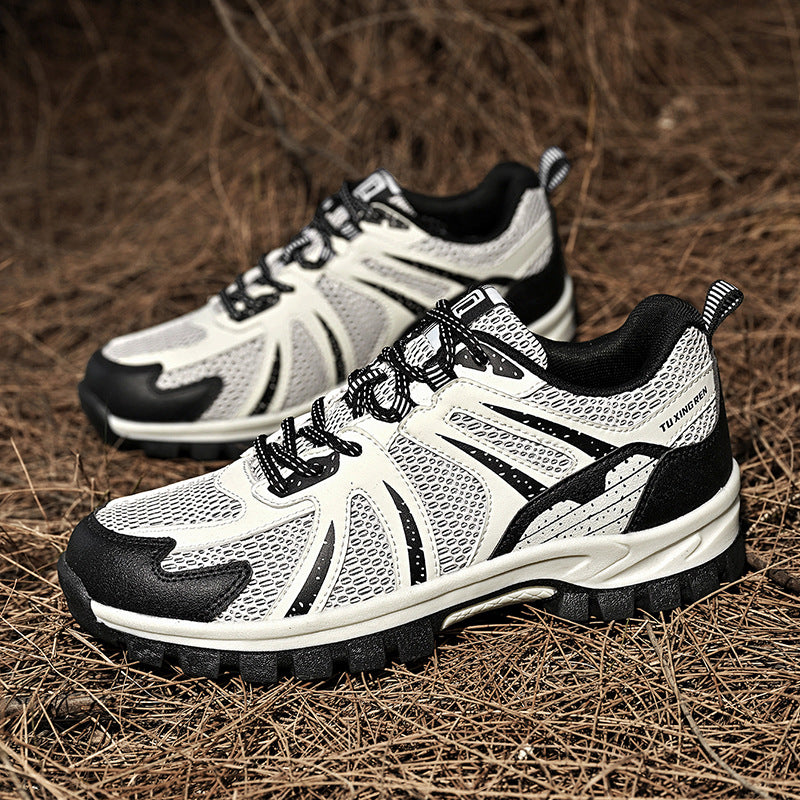 Men’s Steel Toe Safety Sneakers – Breathable Mesh, Lightweight Comfort, Non-Slip Grip & Puncture-Resistant Protection