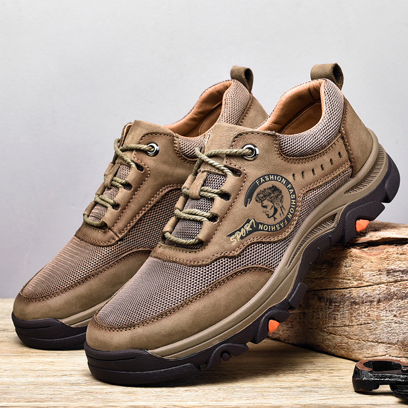 ⏰Limited-Time 70% OFF – Men's Outdoor Hiking Work Shoes – Ultimate Pain Relief, Waterproof, Non-Slip, Arch & Ankle Support