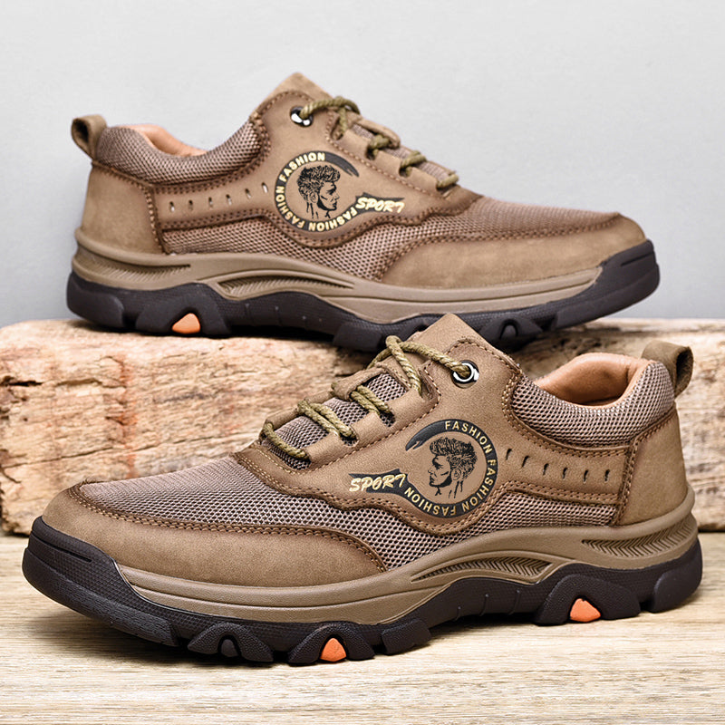 ⏰Limited-Time 70% OFF – Men's Outdoor Hiking Work Shoes – Ultimate Pain Relief, Waterproof, Non-Slip, Arch & Ankle Support