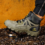 Men’s Steel Toe Orthotic Work Boots – Puncture-Resistant, Waterproof, Non-Slip, All-Day Comfort