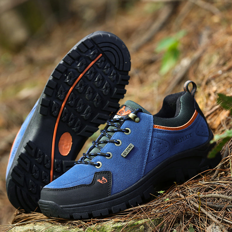 Men’s Steel Toe Hiking Work Shoes – Puncture-Resistant, Lightweight, Slip-Resistant & Durable for Outdoor Work