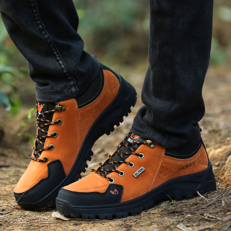 Men’s Steel Toe Hiking Work Shoes – Puncture-Resistant, Lightweight, Slip-Resistant & Durable for Outdoor Work