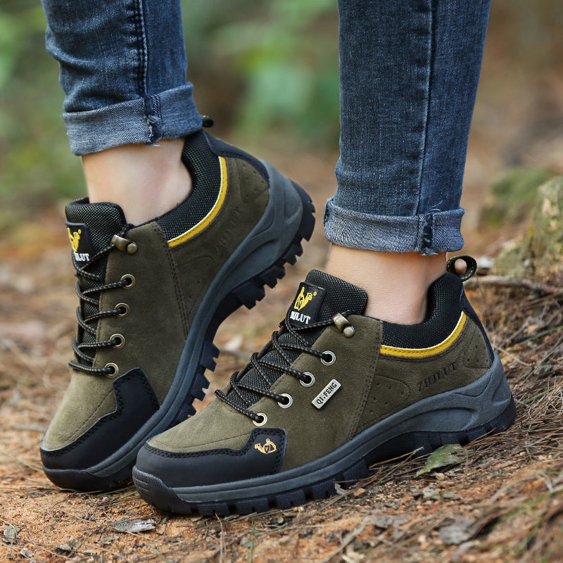 Men’s Steel Toe Hiking Work Shoes – Puncture-Resistant, Lightweight, Slip-Resistant & Durable for Outdoor Work