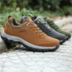 (💥Top Rated Choice) Men’s Athletic Work Shoes, Composite Toe, Arch Support, Wide Fit, Lightweight & Slip-Resistant for Hiking & Work