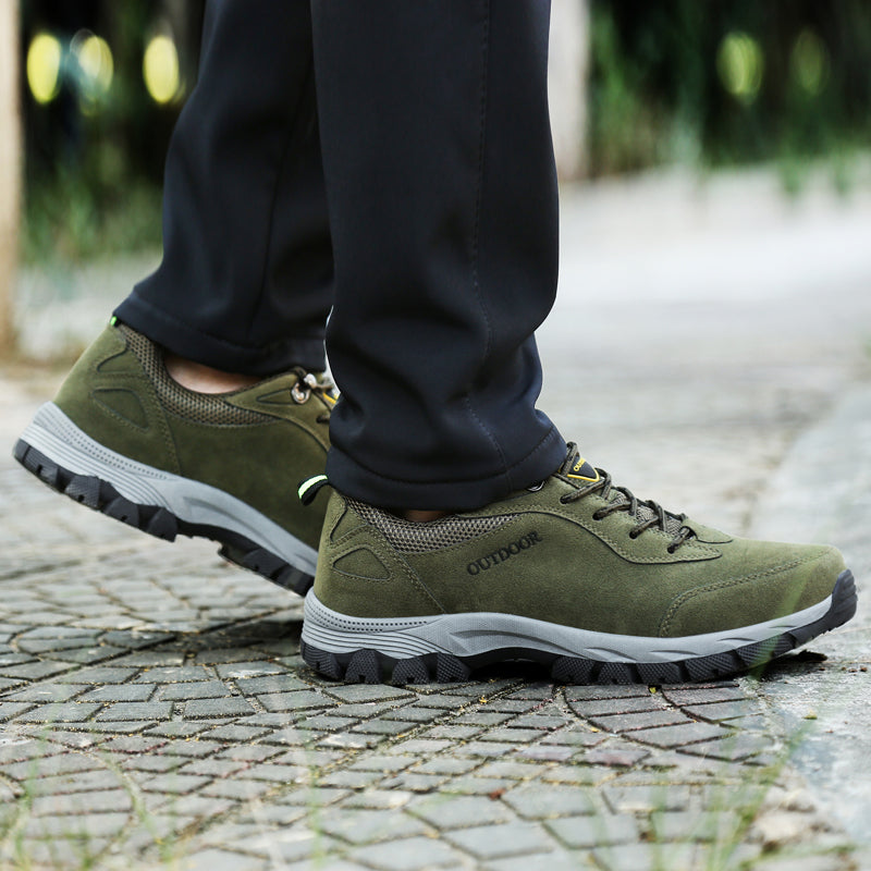 (💥Top Rated Choice) Men’s Athletic Work Shoes, Composite Toe, Arch Support, Wide Fit, Lightweight & Slip-Resistant for Hiking & Work