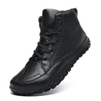 ⏰Limited-Time 70% OFF –Men's Barefoot Orthopedic Hiking Boots – Comfortable Leather, Arch Support, Non-Slip, Lace-Up Combat Boots for Work & Outdoors