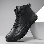 ⏰Limited-Time 70% OFF –Men's Barefoot Orthopedic Hiking Boots – Comfortable Leather, Arch Support, Non-Slip, Lace-Up Combat Boots for Work & Outdoors
