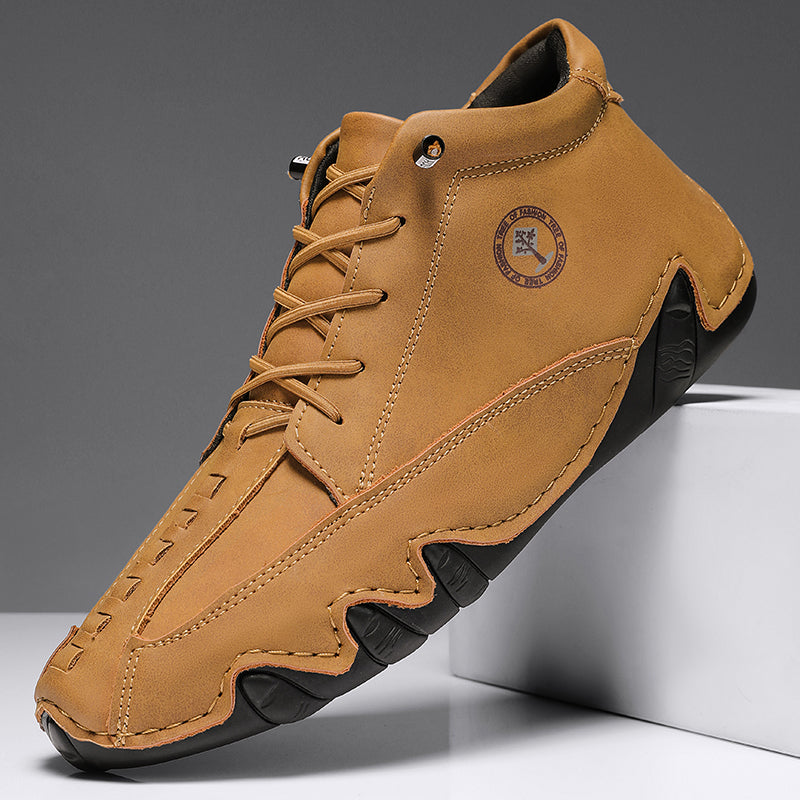 ⏰Limited Time Sale 70% OFF– Mens Casual Driving Shoes-Wide Toe, Arch Support, Waterproof, Pressure Relief Walking Sneakers
