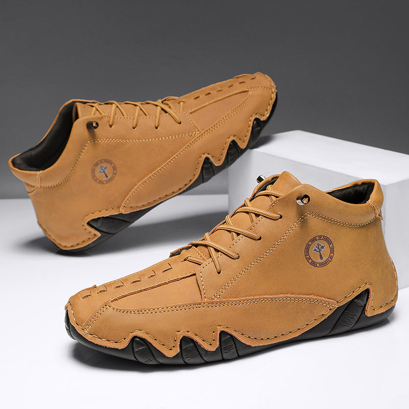 ⏰Limited Time Sale 70% OFF– Mens Casual Driving Shoes-Wide Toe, Arch Support, Waterproof, Pressure Relief Walking Sneakers