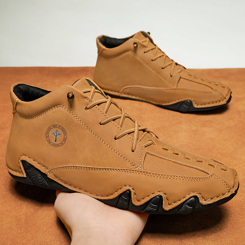 ⏰Limited Time Sale 70% OFF– Mens Casual Driving Shoes-Wide Toe, Arch Support, Waterproof, Pressure Relief Walking Sneakers