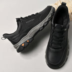 (💥Top Rated Choice) Men’s Handmade Leather Work Shoes – Waterproof, Arch Support, Pressure Relief, Wide Toe Box, Built for All-Day Comfort & Outdoor Use