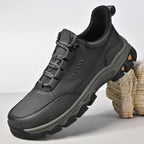 (💥Top Rated Choice) Men’s Handmade Leather Work Shoes – Waterproof, Arch Support, Pressure Relief, Wide Toe Box, Built for All-Day Comfort & Outdoor Use