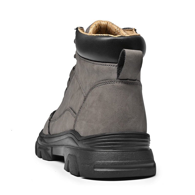 ⏰Limited-Time 70% OFF – Men’s Orthopedic Handmade Leather Driving Boots–Pressure Relief, Waterproof, Slip-Resistant, Wide Toe, Arch&Ankle
