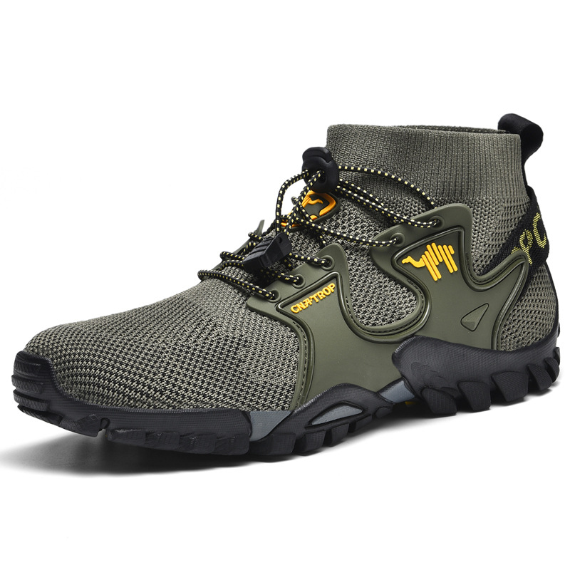 Men's Brand Hiking Shoes Outdoor Shoes Waterproof Non-slip Nnti-sprain