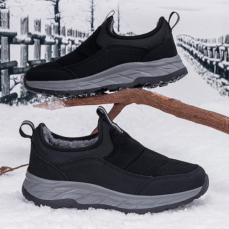 ⏰Limited-Time 70% OFF — Men’s Fleece-Lined Winter Shoes Easy Slip-On Fit • Wide Toe Box • Arch Support • Dry, Warm, Stable All Day