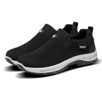 Men's Comfortable Breathable Lightweight Double Layer Waterproof Wide Toe Walking Shoes Orthopedic Shoes