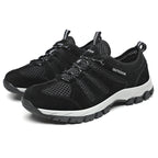 Men's Genuine Leather Breathable Lightweight Arch Support Hiking Orthopedic Shoes