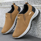 Men's Comfortable Breathable Lightweight Double Layer Waterproof Wide Toe Walking Shoes Orthopedic Shoes