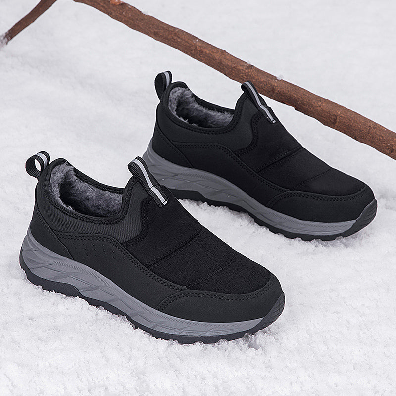 ⏰Limited-Time 70% OFF — Men’s Fleece-Lined Winter Shoes Easy Slip-On Fit • Wide Toe Box • Arch Support • Dry, Warm, Stable All Day