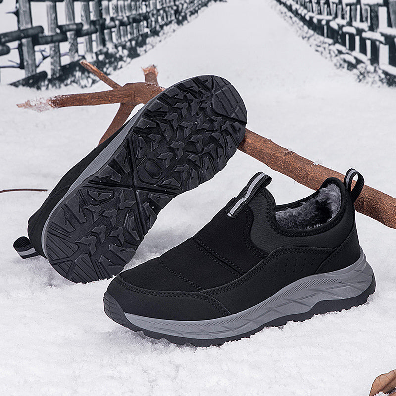 ⏰Limited-Time 70% OFF — Men’s Fleece-Lined Winter Shoes Easy Slip-On Fit • Wide Toe Box • Arch Support • Dry, Warm, Stable All Day