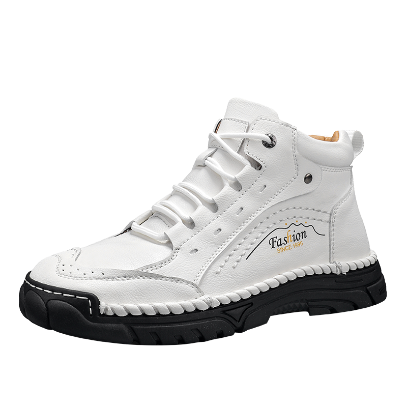 ⏰Limited-Time 70% OFF – Men’s Handmade Orthopedic Leather Boots – Wide Toe Box, Waterproof, Arch Support & Pressure Relief